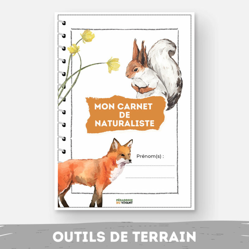 Couverture du carnet de naturaliste (6-12 ans).